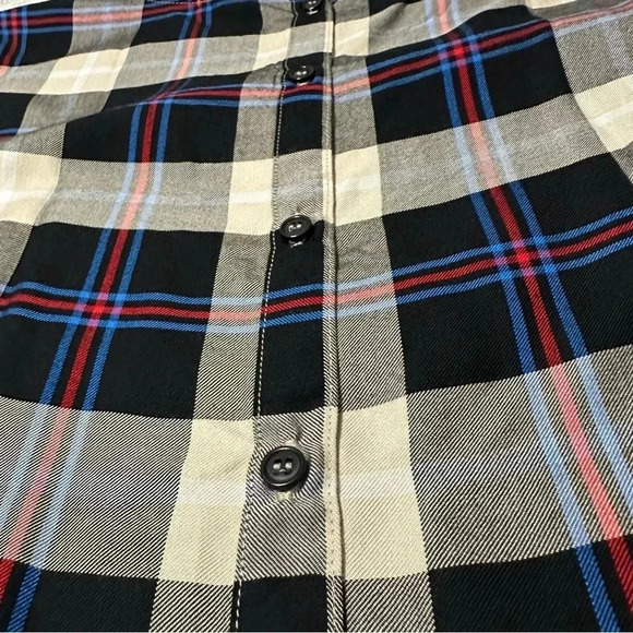 NWT Splendid Plaid Button Down Back Top Size M - Picture 6 of 7